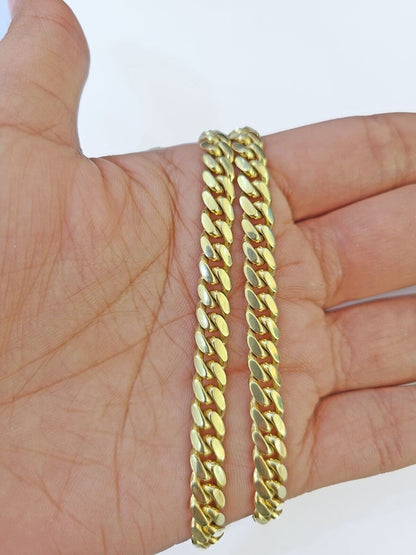 14k Gold Miami Cuban Link Chain Necklace 6mm 26" Box Lock REAL 14kt Yellow Gold