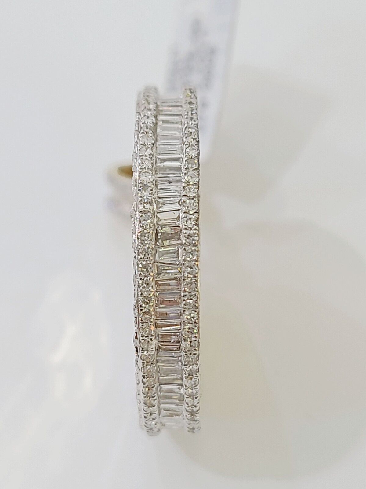 14k Real Yellow Gold And Diamond Circular Charm / Pendant 3.39CT - Reva Jeweler