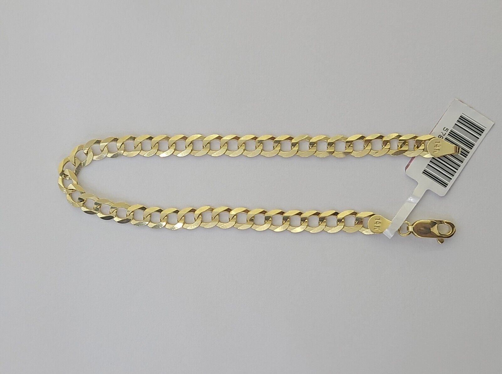 14K Real Yellow Gold Miami Cuban Curb Bracelet 6 mm Link 8" inch 14K - Reva Jeweler