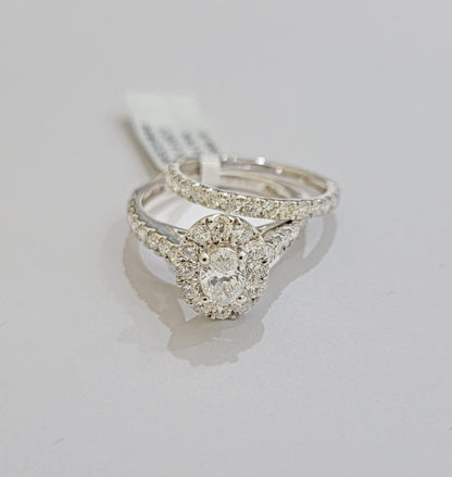 14k White Gold 2CT Diamond Ring Band Ladies Oval Solitaire Wedding Engagement - Reva Jeweler