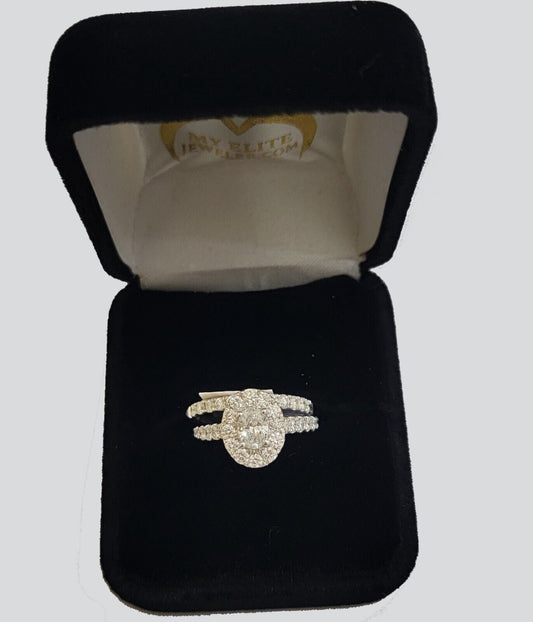 14k White Gold 2CT Diamond Ring Band Ladies Oval Solitaire Wedding Engagement - Reva Jeweler