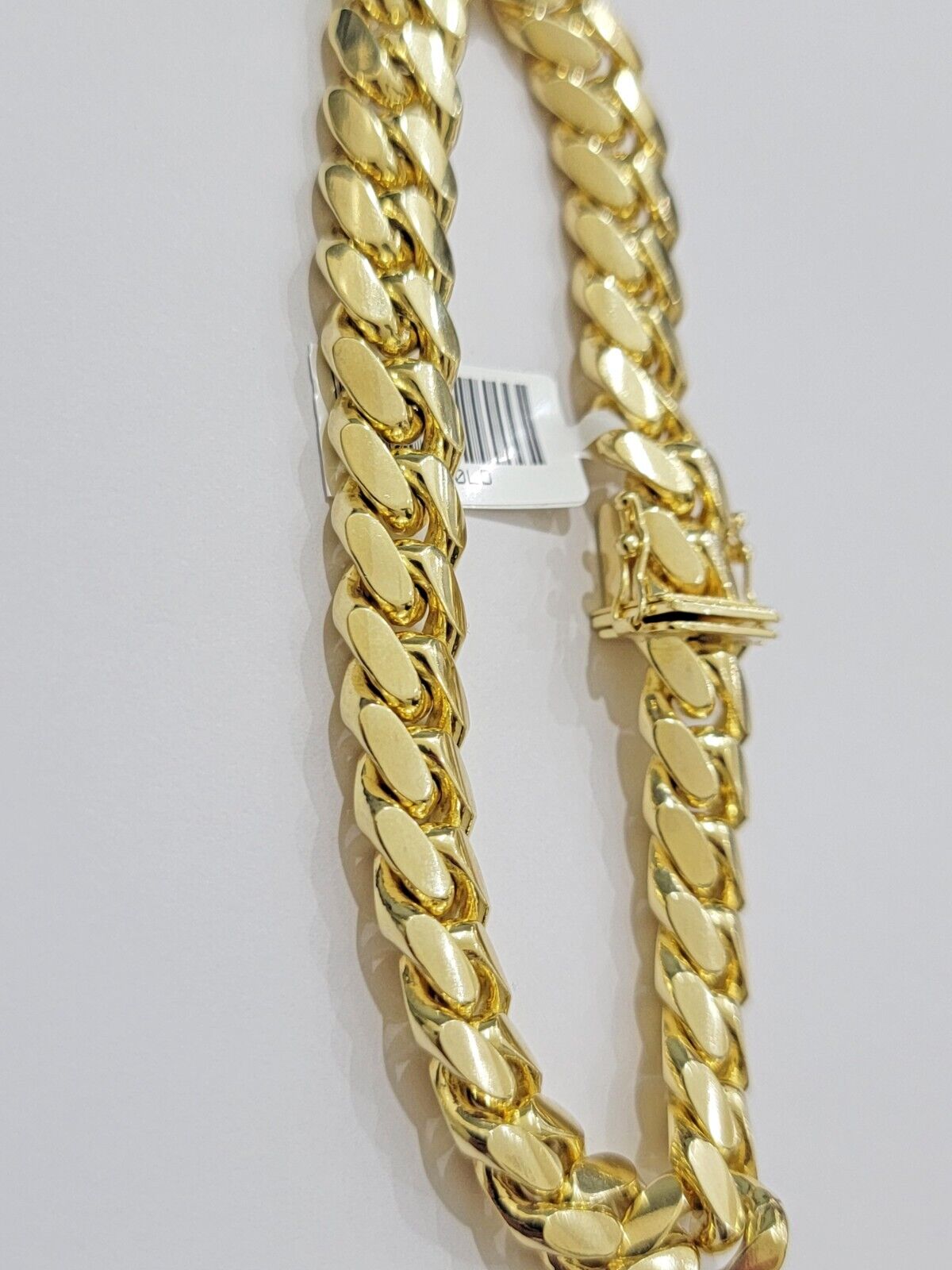 14k Yellow Gold Bracelet 9 Inch Solid 9mm Miami Cuban Link Mens Real 14kt Heavy - Reva Jeweler