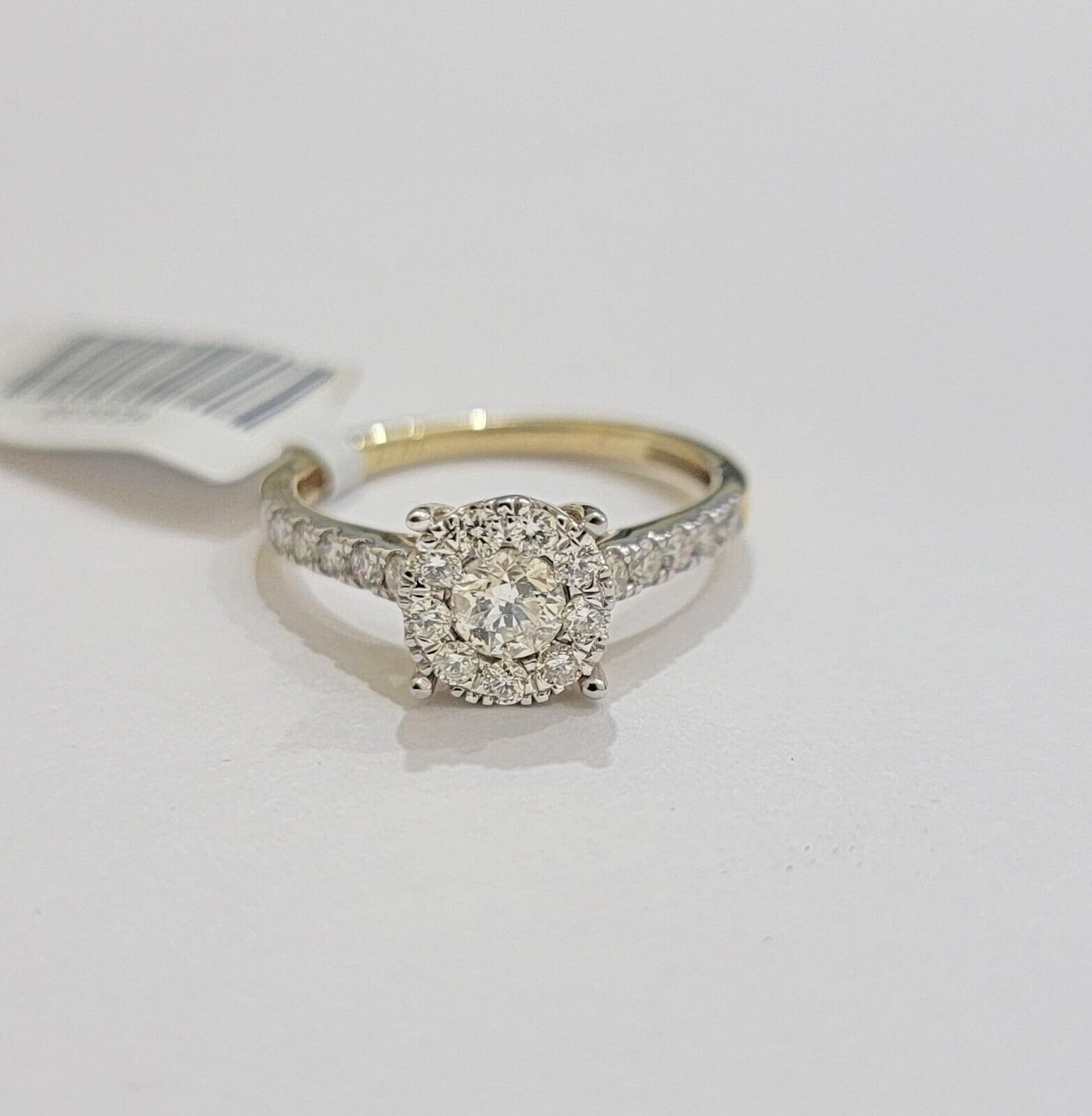 14k Yellow Gold Ladies Diamond Ring Wedding Engagement Women Solid Band REAL - Reva Jeweler