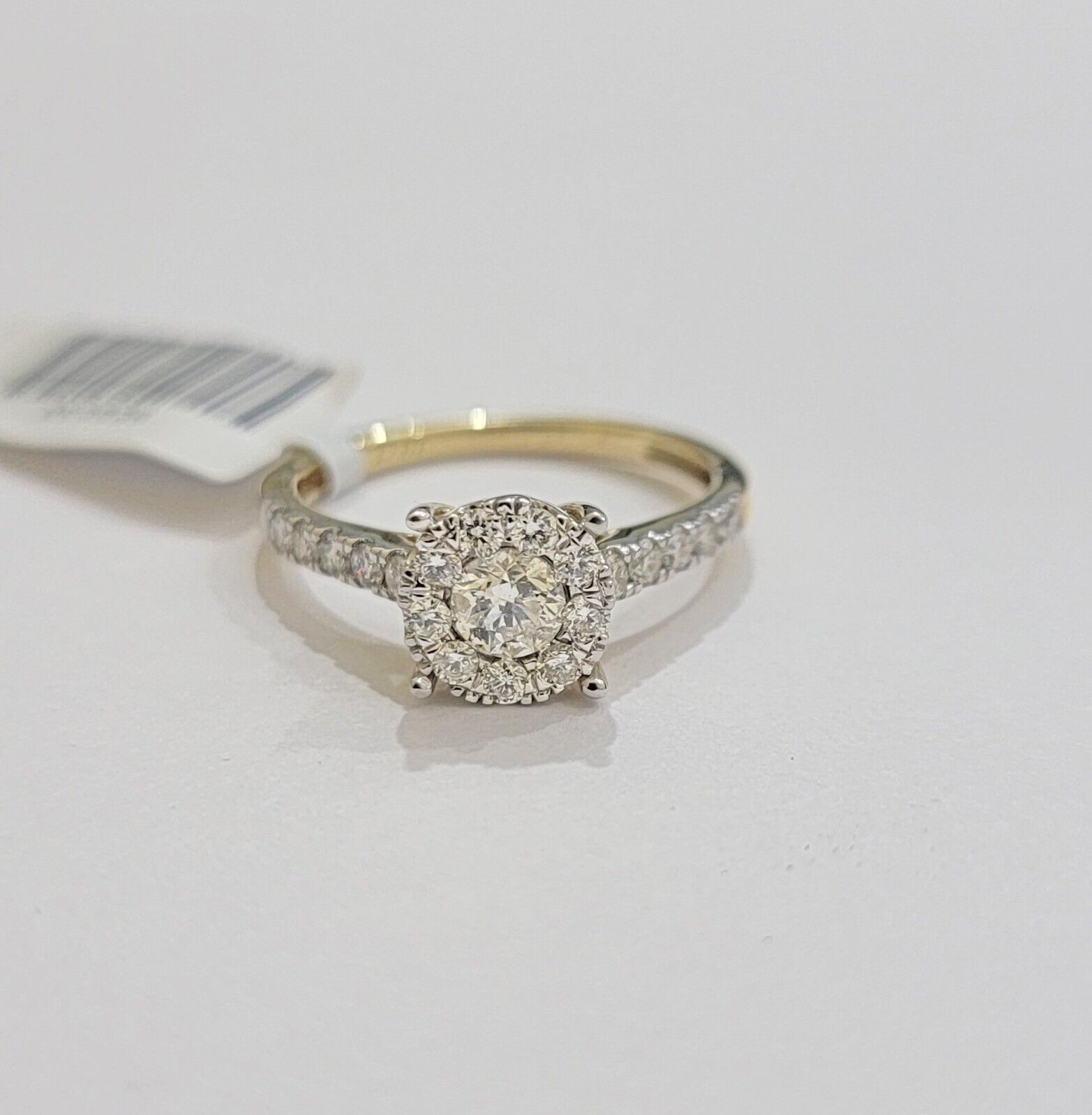 14k Yellow Gold Ladies Diamond Ring Wedding Engagement Women Solid Band REAL - Reva Jeweler