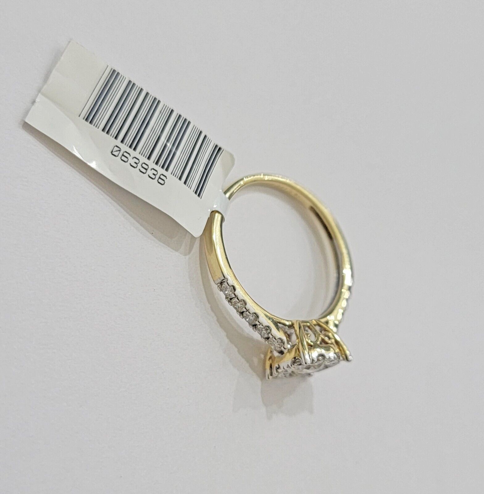 14k Yellow Gold Ladies Diamond Ring Wedding Engagement Women Solid Band REAL - Reva Jeweler