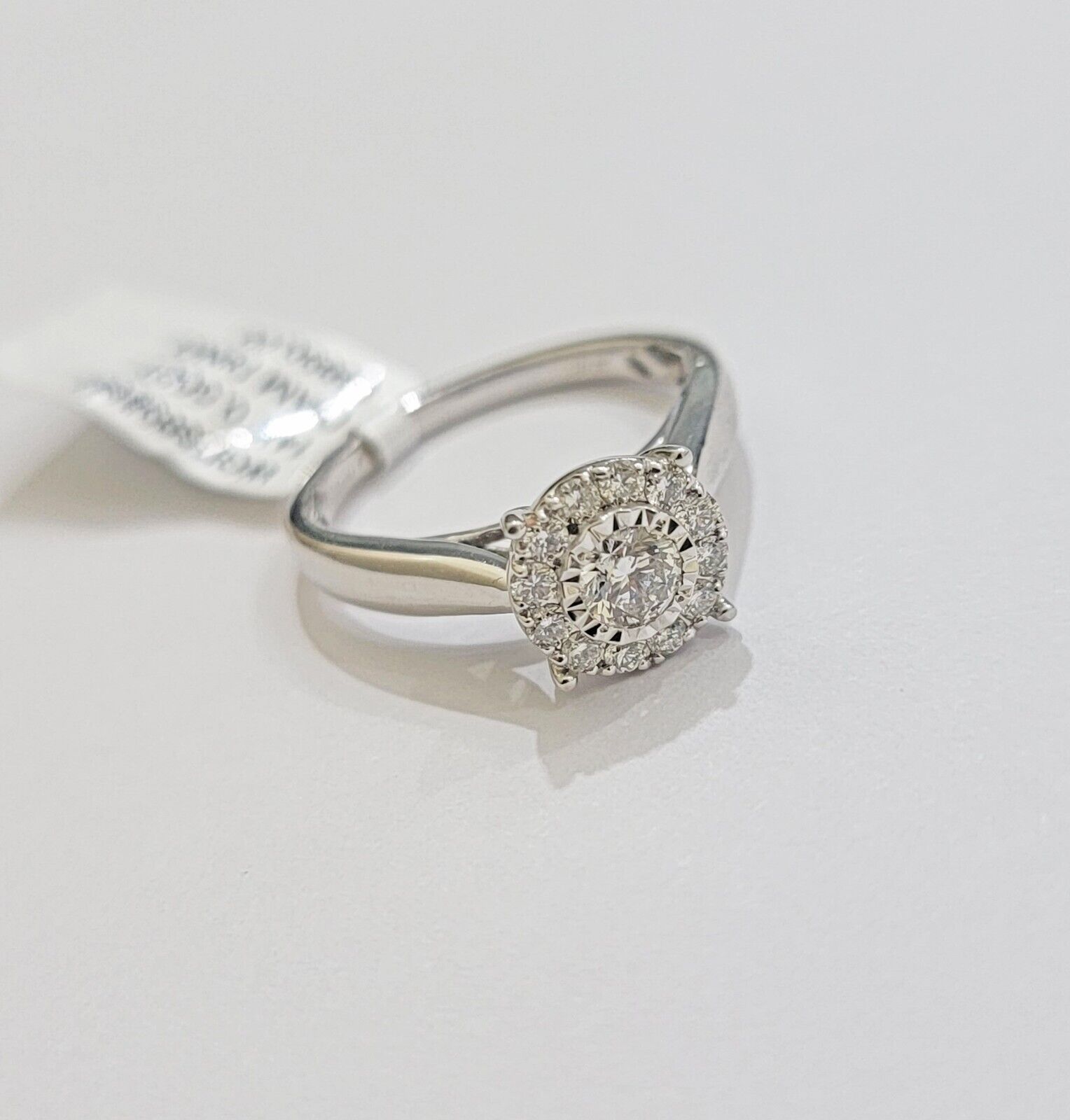 14k Yellow Gold Ladies Diamond Ring Wedding Engagement Women Solid Band REAL - Reva Jeweler