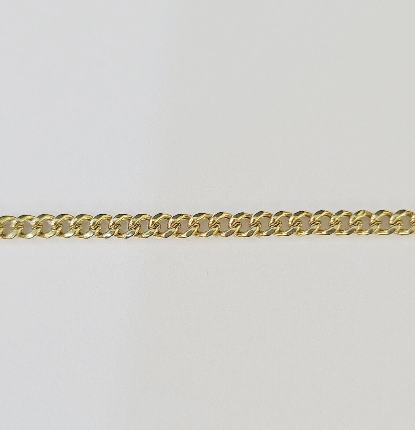 14K Yellow Gold Miami Cuban Bracelet 8" Inch 3mm Box Clasp Real Genuine - GoldenlinQ