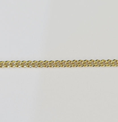 14K Yellow Gold Miami Cuban Bracelet 8" Inch 3mm Box Clasp Real Genuine - GoldenlinQ