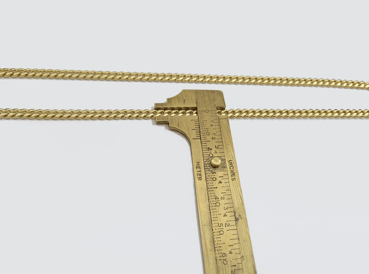 14k Yellow Gold Miami Cuban Chain 24 Inch Necklace Texas Map Charm Pendant Real - Reva Jeweler