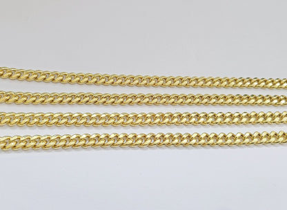 14k Yellow Gold Miami Cuban Link Chain 6mm 22" Necklace Box Lock Choker REAL
