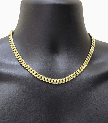 14k Yellow Gold Miami Cuban Link Chain 8mm 20" Necklace Box Lock REAL - Reva Jeweler