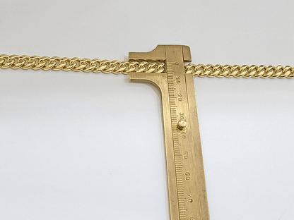 14k Yellow Gold Miami Cuban Link Chain 8mm 20" Necklace Box Lock REAL - Reva Jeweler