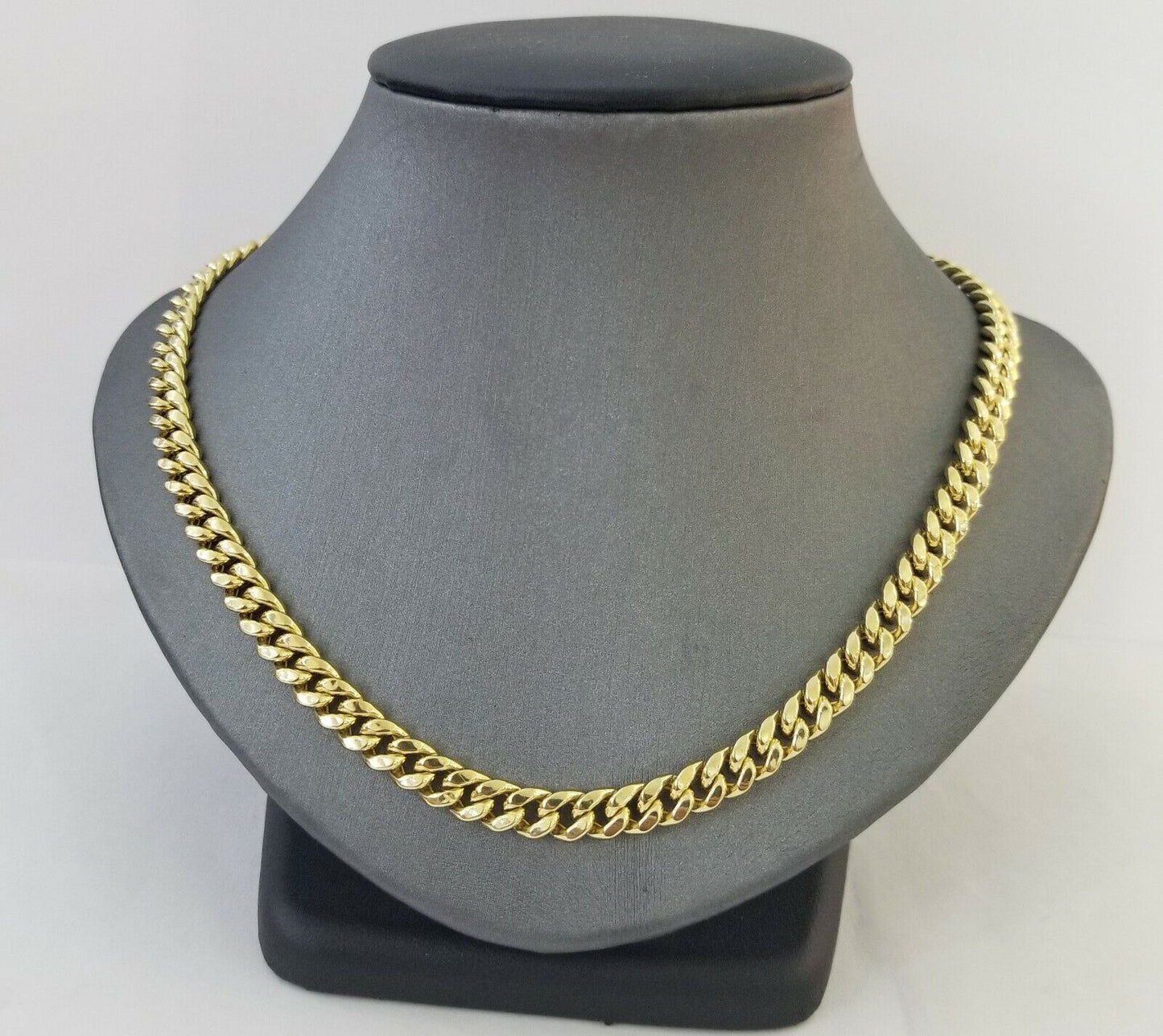 14k Yellow Gold Miami Cuban Necklace Chain 6mm 7mm 8mm 9mm 14K