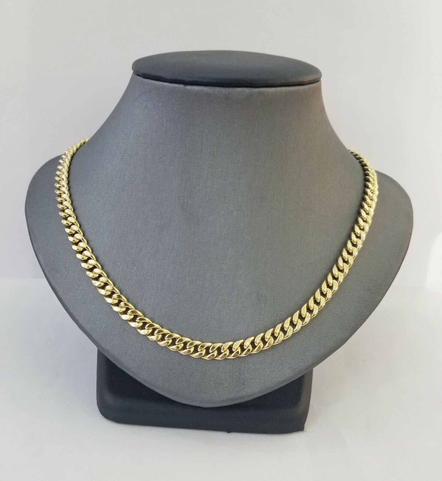 14k Yellow Gold Miami Cuban Necklace Chain 6mm 7mm 8mm 9mm 14K