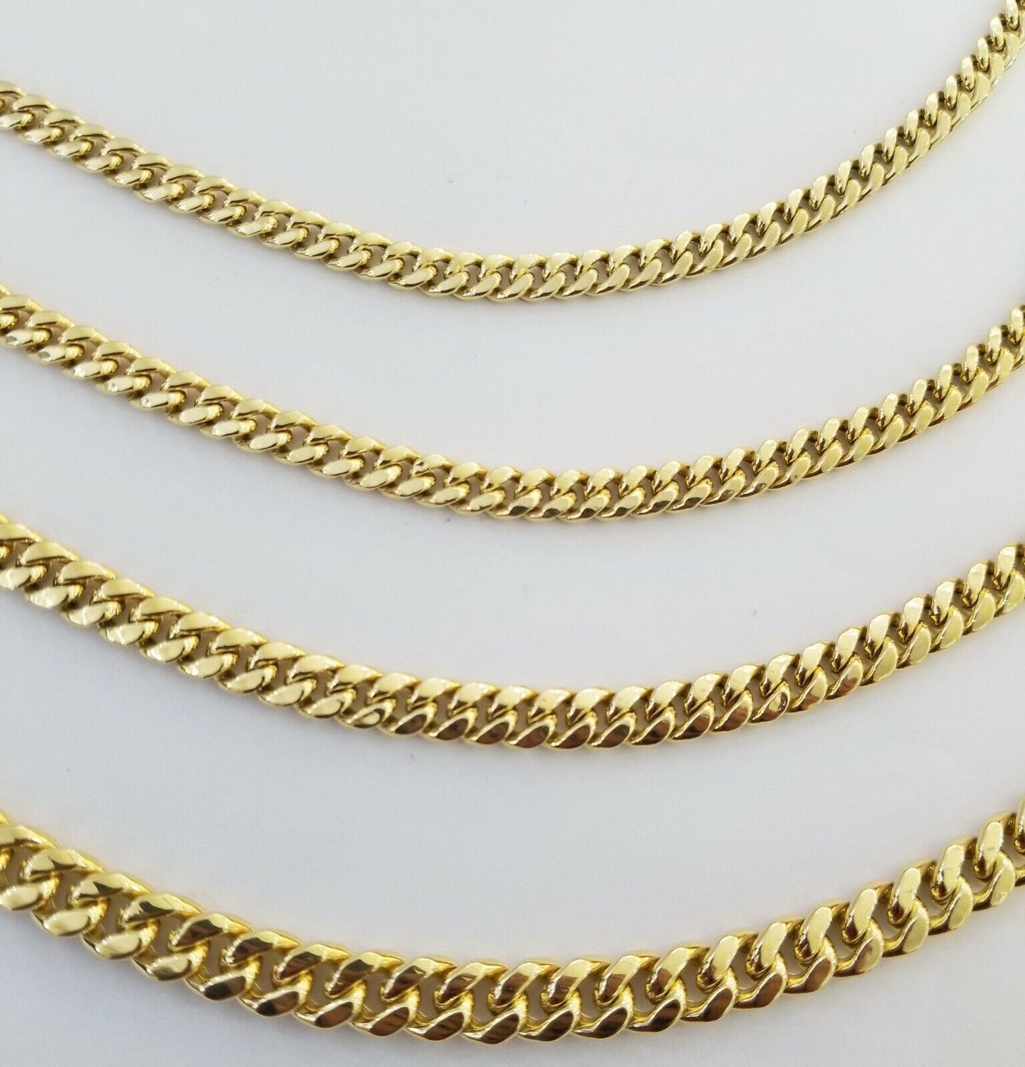 14k Yellow Gold Miami Cuban Necklace Chain 6mm 7mm 8mm 9mm 14K