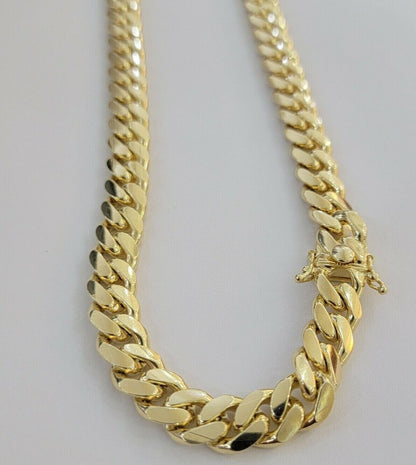 15mm Miami Cuban Link Chain Necklace 10k Yellow Gold 22 - 30 Inch Mens SOLID 10kt - Reva Jeweler