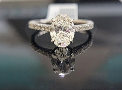 1.75 CT Diamond Solitaire 14k Gold Engagement Wedding Ladies Ring lab - created - Reva Jeweler