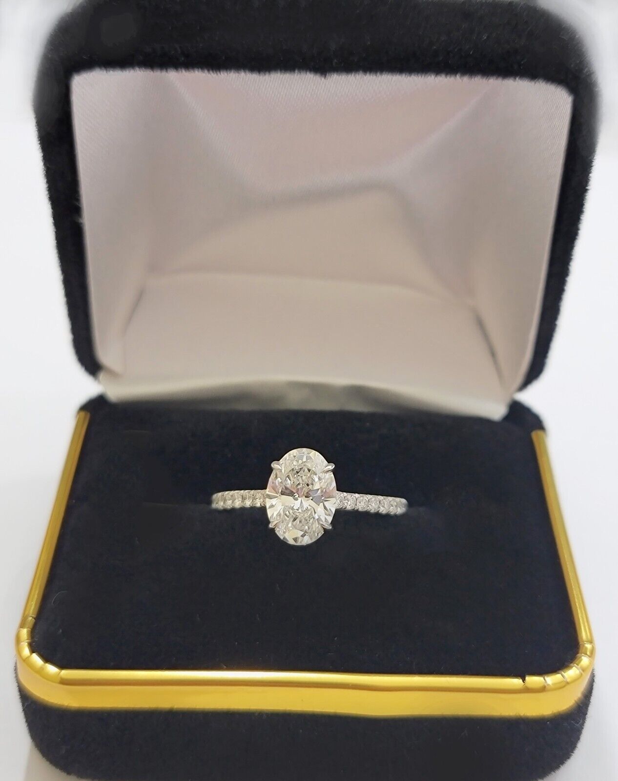 1.75 CT Diamond Solitaire 14k Gold Engagement Wedding Ladies Ring lab - created - Reva Jeweler