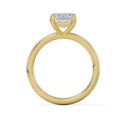 1CT IGI Certified Diamond Engagement Ring VS2 D Oval Lab - created 14k Yellow Gold - Reva Jeweler