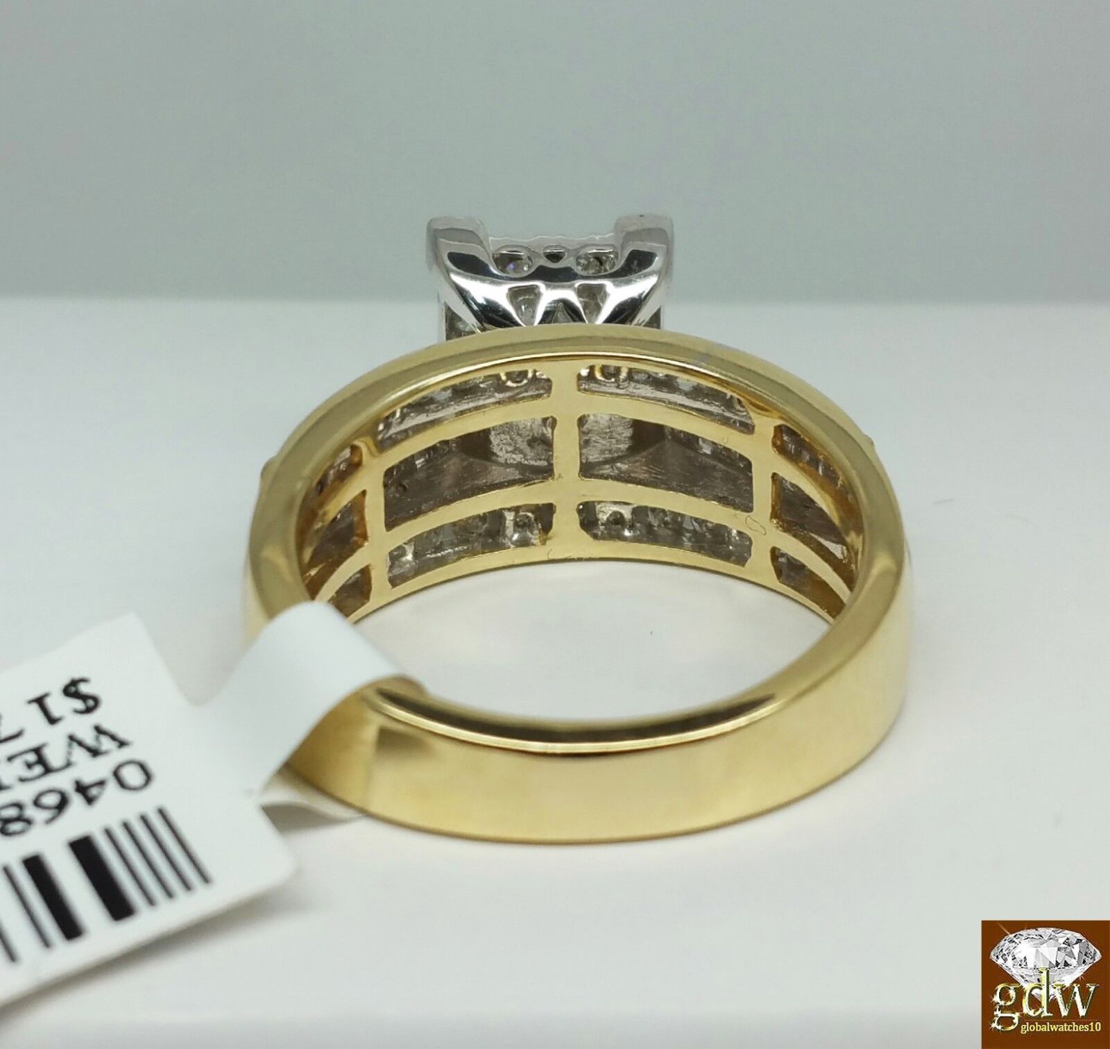 1CT REAL Diamond 10k Yellow Gold ladies Ring Wedding Anniversary Women Ring REAL - Reva Jeweler