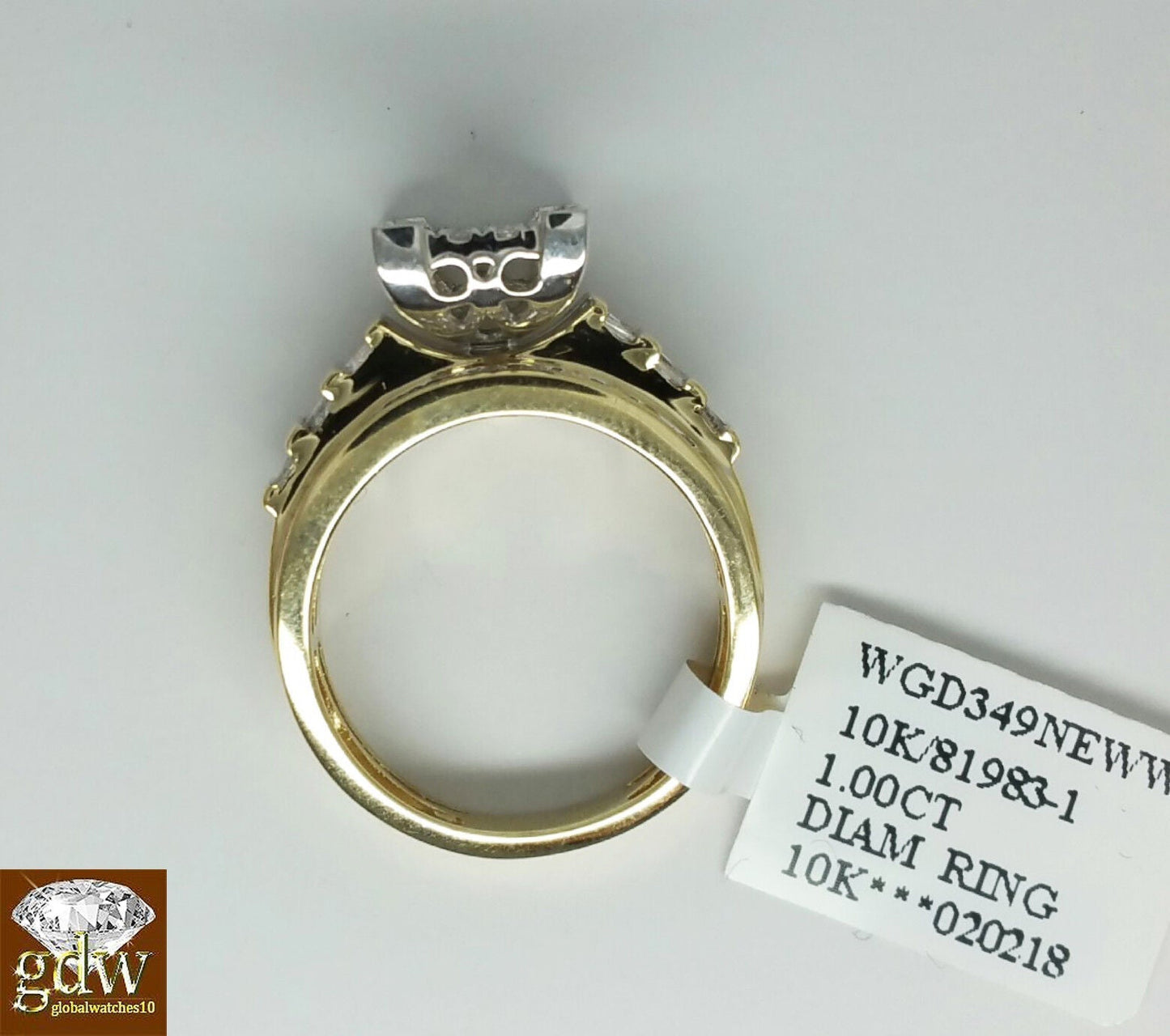 1CT REAL Diamond 10k Yellow Gold ladies Ring Wedding Anniversary Women Ring REAL - Reva Jeweler
