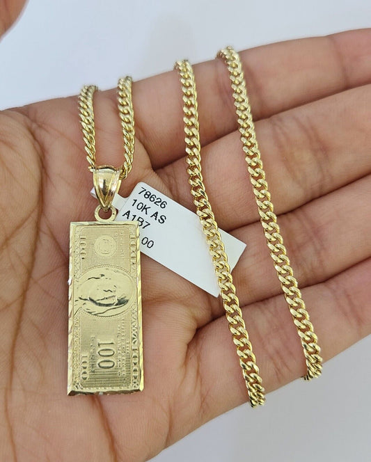 $100 bill pendant set