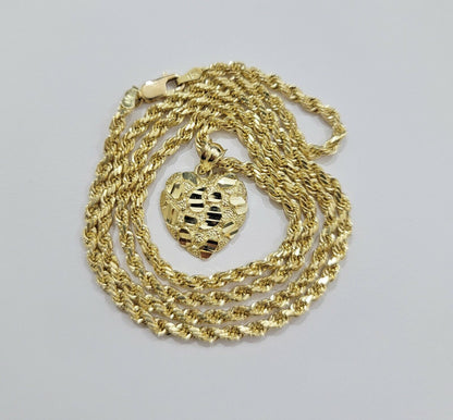 Reva Nugget Heart Pendant