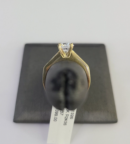 Real 10k Yellow Gold Ring Wedding Engagement Casual 10Kt Genuine All Sizes For Ladies