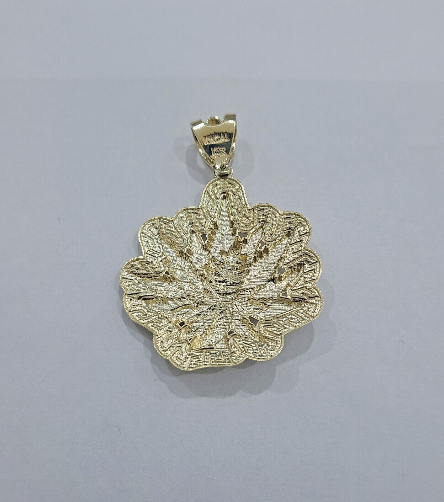 Weed Leaf Pendant Close-Up