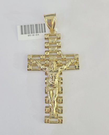 10k Gold Jesus Cross Pendant