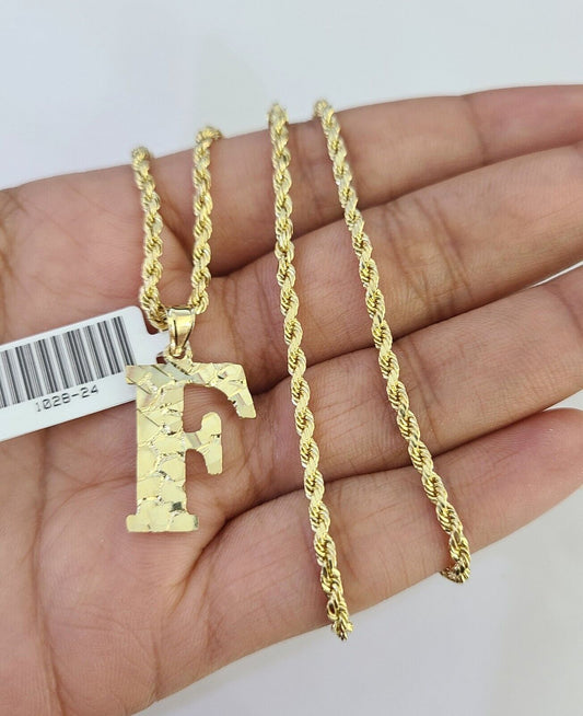 10k gold F rope chain
