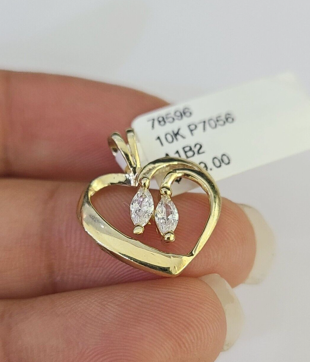 Full polished heart pendant