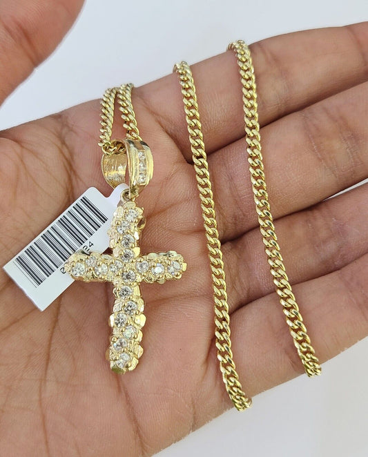 Gold cross finish detail