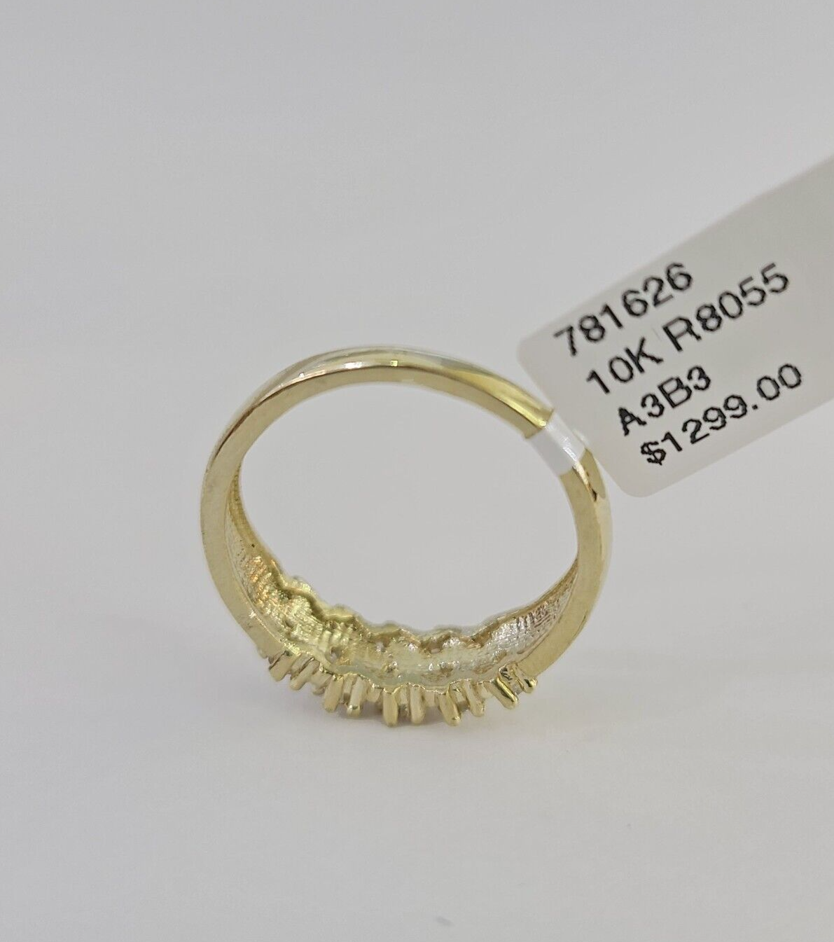 Real 10k Yellow Gold Ladies Ring 10Kt Gold With CZ All Sizes