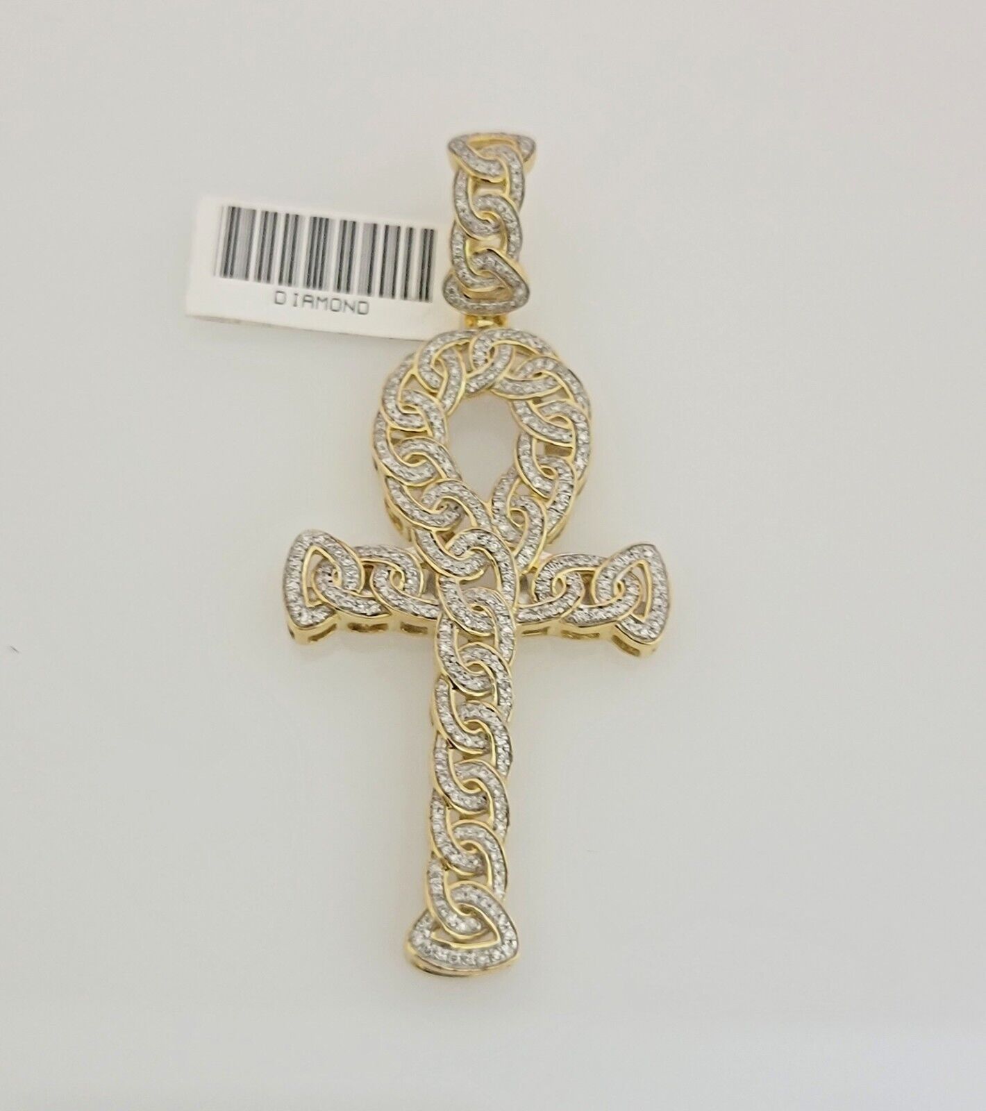 Angled Gold Ankh Charm
