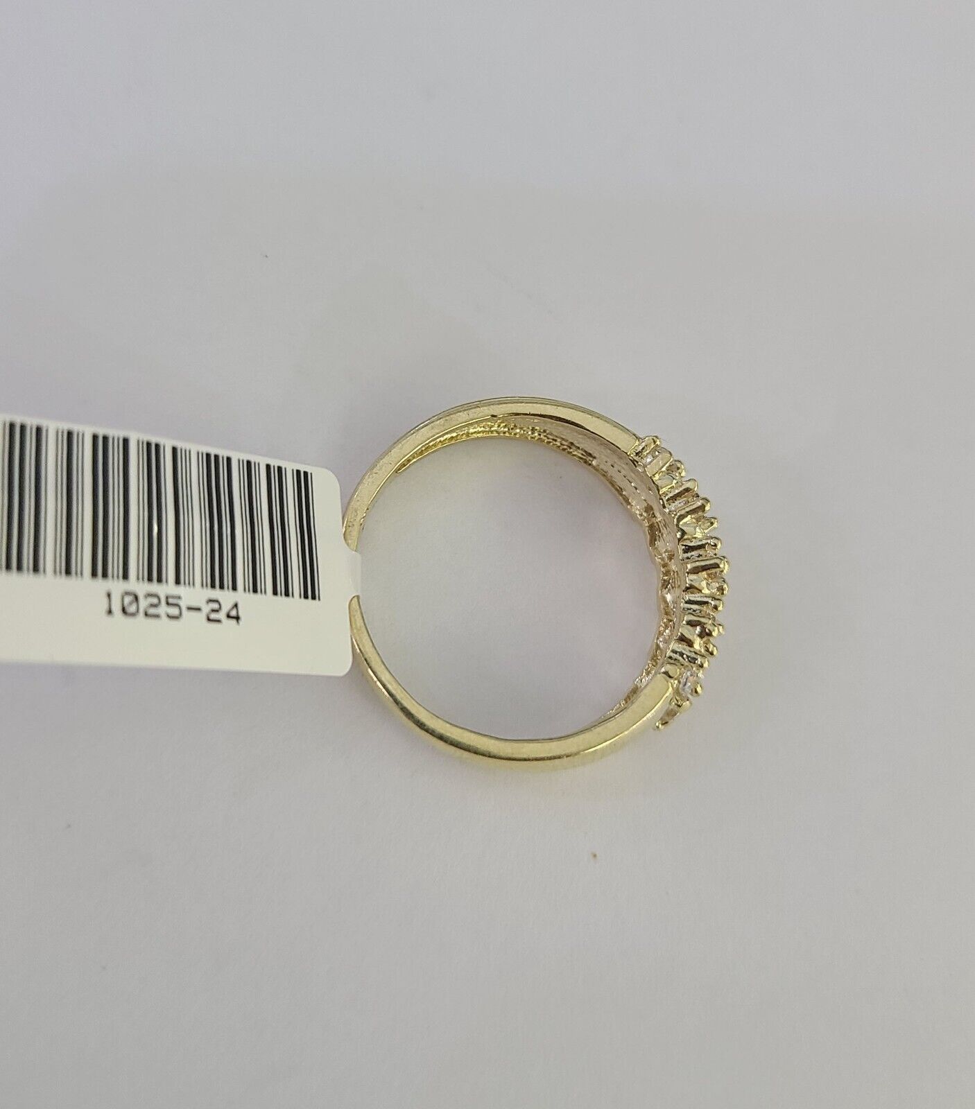 Real 10k Yellow Gold Ladies Ring 10Kt Gold With CZ All Sizes