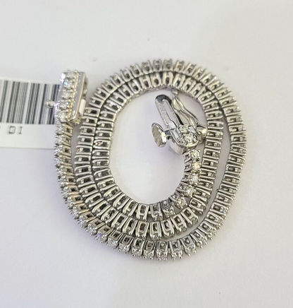 925 Sterling Silver Diamond Bracelet Women Ladies 7 Inch / Lab Grown Diamond