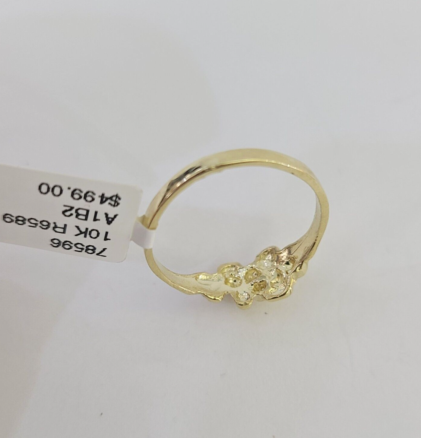 Real 10k Yellow Gold Nugget Ring / Casual band /  All Sizes