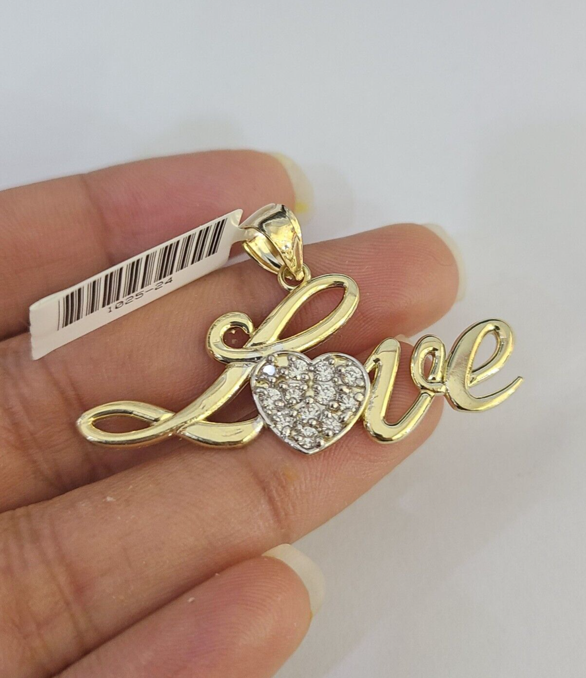 LOVE pendant close-up