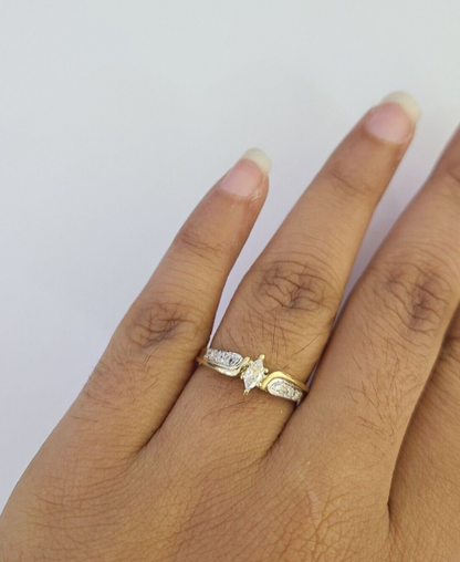 Real 10k Yellow Gold Ring Ladies 10Kt Genuine All Sizes