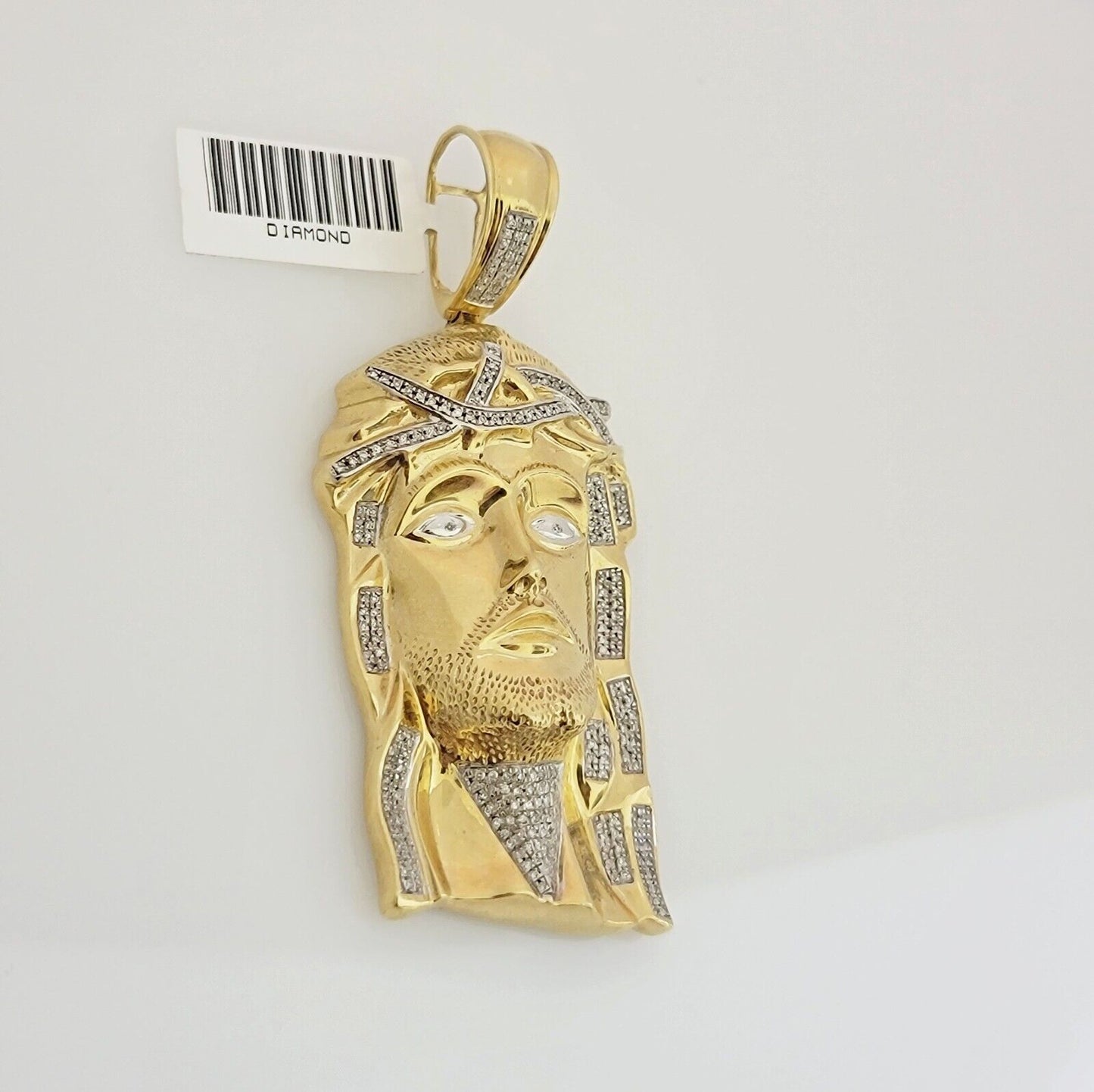 Angled Jesus Head Charm