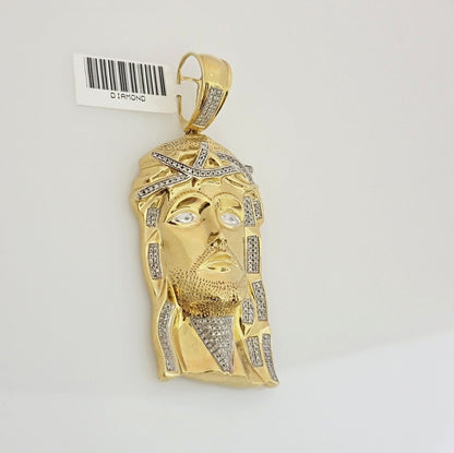 Angled Jesus Head Charm