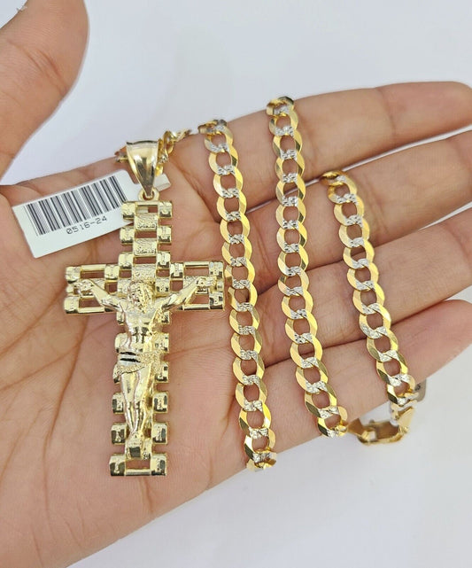 Full view of Jesus cross pendant