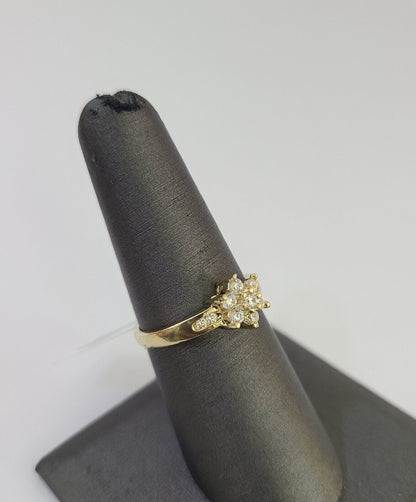 Real 10k Yellow Gold Ring Wedding Engagement Casual 10Kt Genuine All Sizes / Female