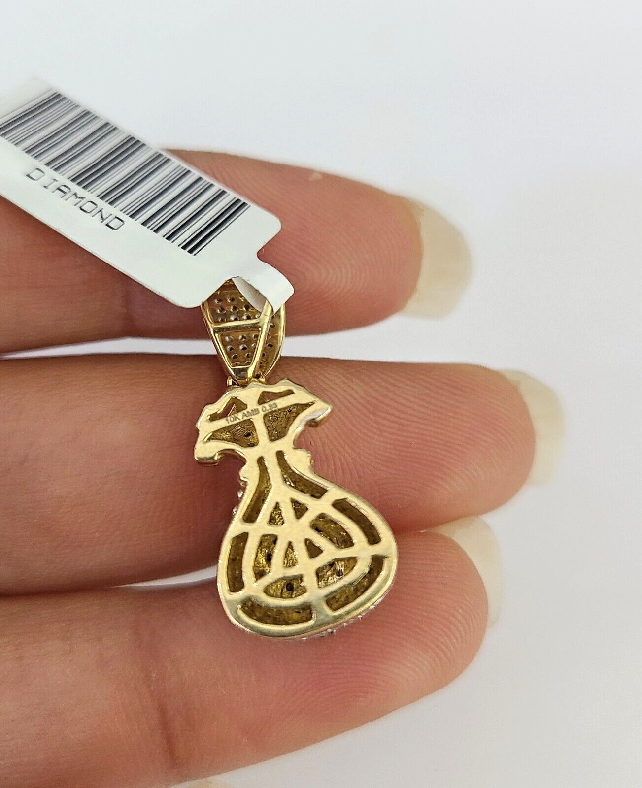 10k Money Bag diamond rope chain
