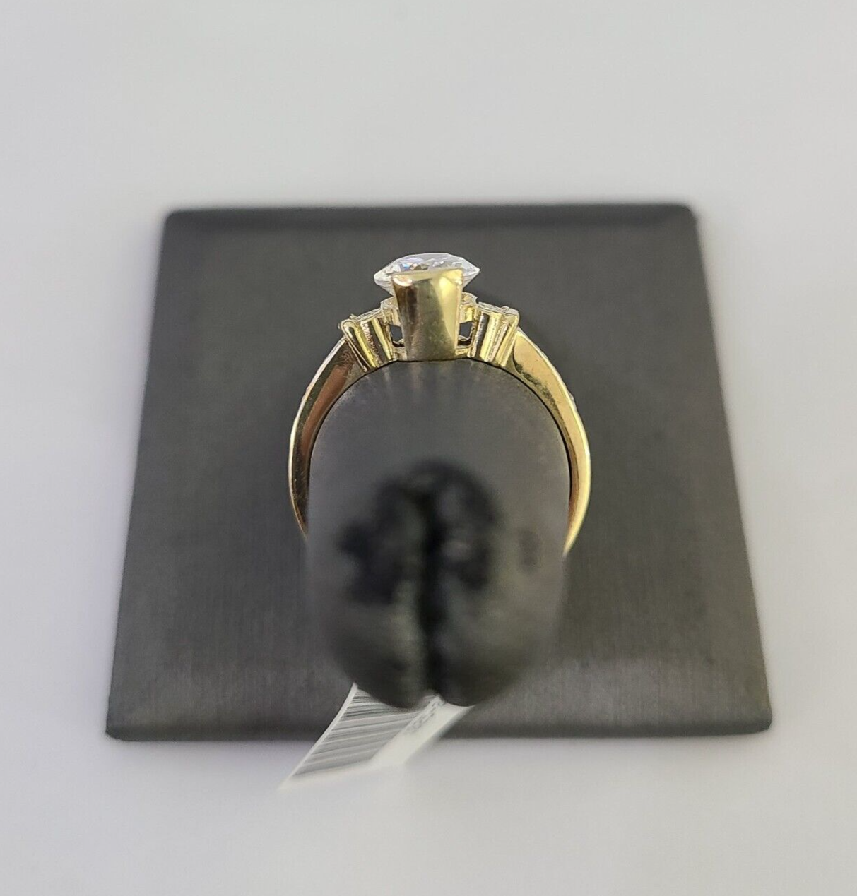 Real 10k Yellow Gold Ladies Ring Wedding Engagement 10Kt with CZ / All Sizes