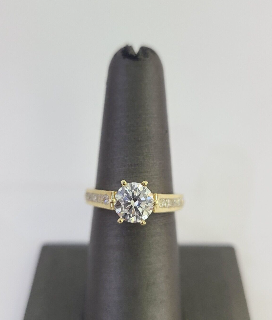 Real 10k Yellow Gold Ring Wedding Engagement Casual 10Kt Genuine All Sizes , For Ladies