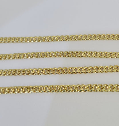 10k Miami Cuban Link Chain Yellow Gold 5mm Necklace 22"