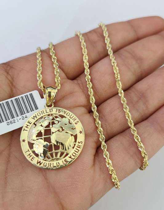World Is Yours pendant side view