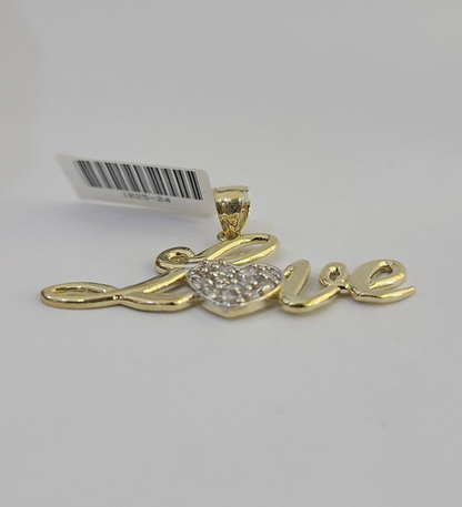 Full LOVE pendant view